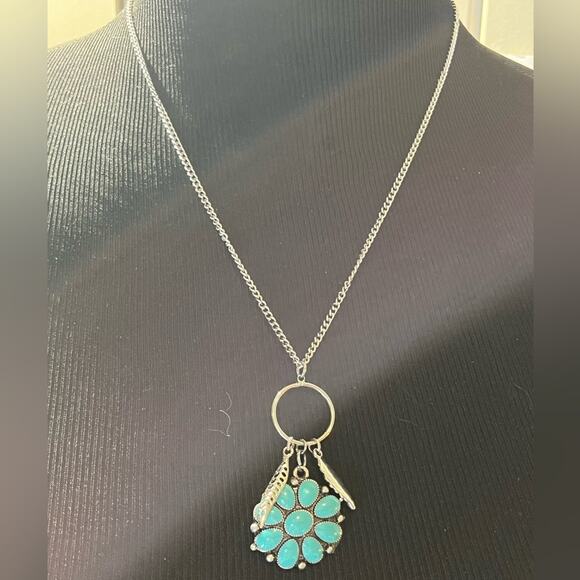 Turquoise and blue necklace lot of 8 - Picture 10 of 16